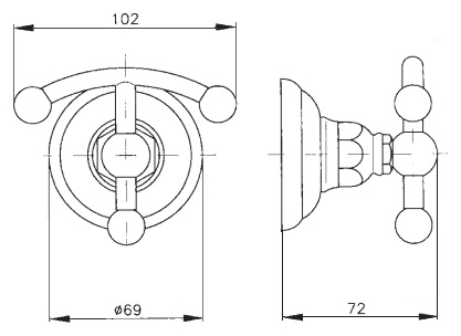 Крючок Nicolazzi Classica 1481DB фото 2
