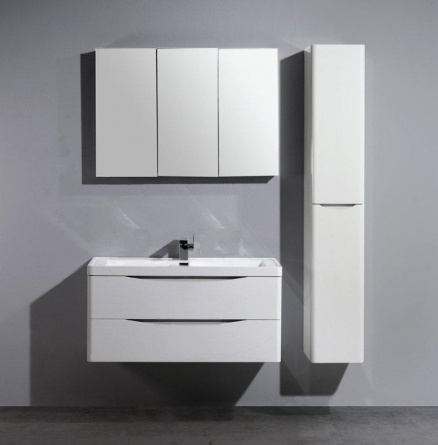 Тумба для комплекта BelBagno Ancona-N 90 bianco lucido подвесная фото 2