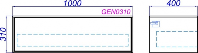 Тумба Aqwella 5 stars Genesis 100 миллениум серый фото 9