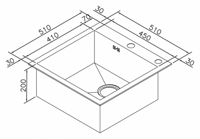 Мойка кухонная Zorg Inox X X-5151 фото 3