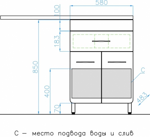 Мебель для ванной Style Line Валеро Люкс Plus, белая фото 5