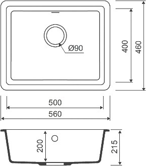Мойка кухонная Iddis Tanto TU3B561i87 фото 3