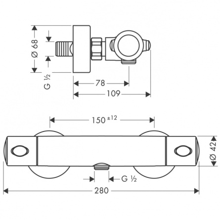 Hansgrohe Ecostat 1001 SL для душа фото 2