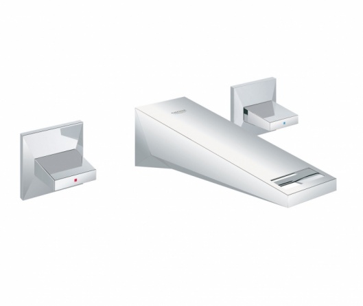 Смеситель для раковины GROHE Allure Brilliant на 3 отверстия, вынос 161 мм фото 1