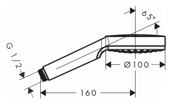 Душевая лейка Hansgrohe Crometta 1jet 26331400 фото 3