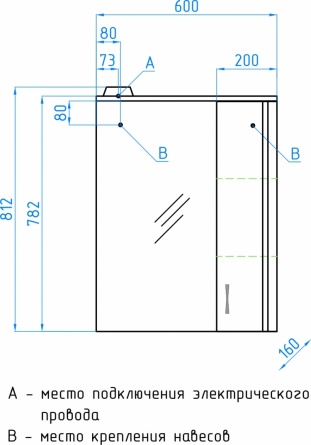 Мебель для ванной Style Line Эко Стандарт №11 61 белая фото 10