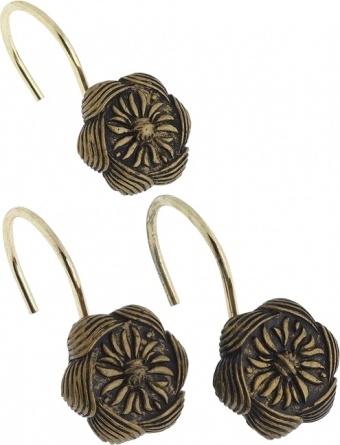 Крючок для шторы Carnation Home Fashions Auburn Antique Gold фото 1