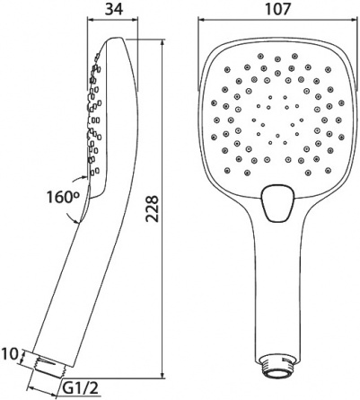 Душевая лейка Iddis 0803F00I18 фото 2