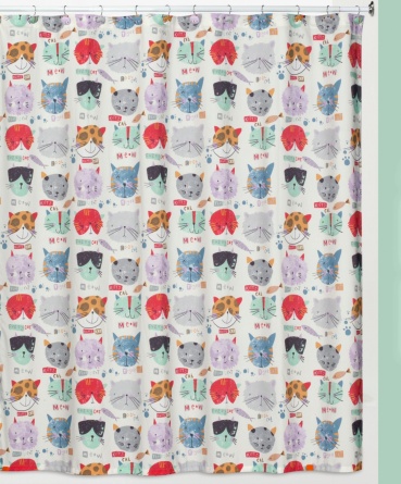 Штора для ванной Creative Bath Kitty S1244MULT фото 2