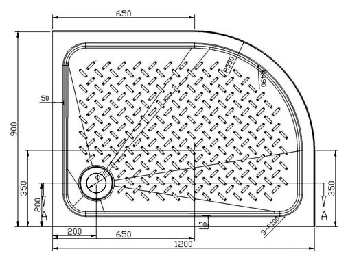Поддон для душа Cezares Tray RH 120/90 13 W R фото 4