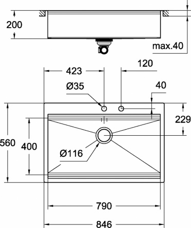 Мойка кухонная Grohe K800 31584SD0 фото 4