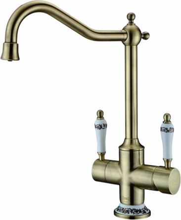 Смеситель Zorg Sanitary ZR 344 YF BR для кухонной мойки фото 1