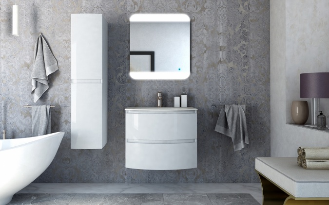 Мебельная раковина Cezares 50158 70х52 bianco фото 2