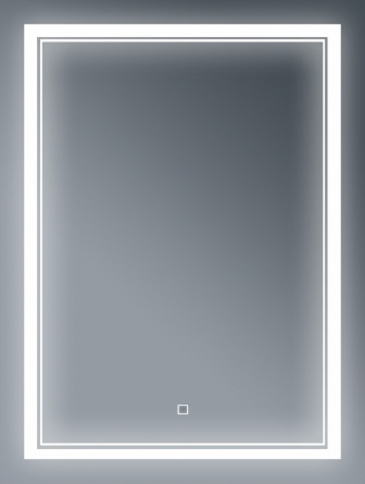 Зеркало Бриклаер Эстель-2 60 с подсветкой, сенсор на зеркале фото 1