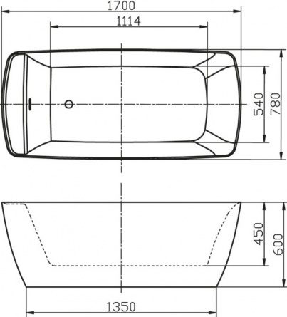Акриловая ванна BelBagno BB304 фото 4
