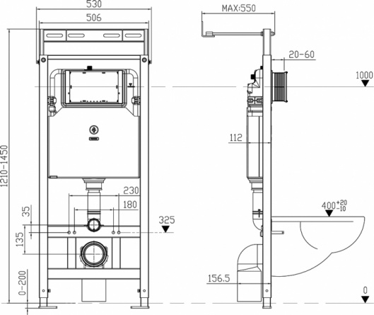 Система инсталляции для унитазов Iddis Unifix UNI0000i32 фото 2