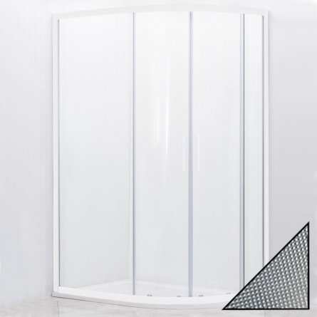 Душевой уголок Cezares Relax RH-2-100/80-P-Bi стекло punto фото 1