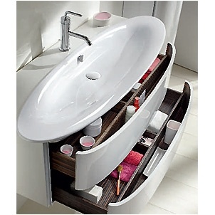 Мебель для ванной Jacob Delafon Presquile 100 серый титан фото 4