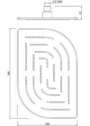 Верхний душ Jaquar Maze OHS-CHR-85859M фото 3
