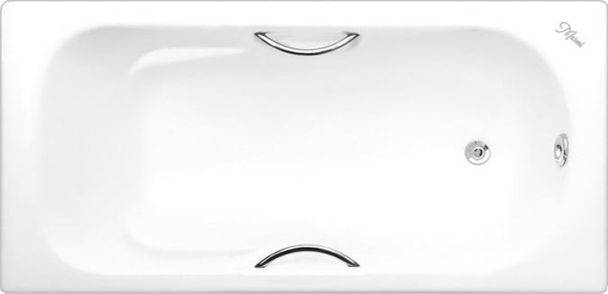 Чугунная ванна Maroni Colombo 160x75 с ручками фото 1