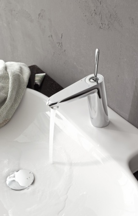 Смеситель для раковины Grohe Eurodisc Joy с донным клапаном, средний излив фото 3
