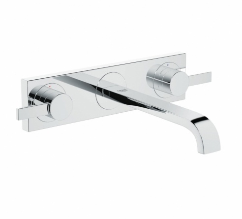 Смеситель для раковины GROHE Allure (верхняя монтажная часть, 3 отверстия) вынос 220 мм фото 1