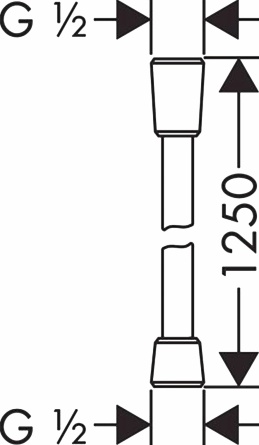 Душевой шланг Hansgrohe Comfortflex 28167000 фото 3