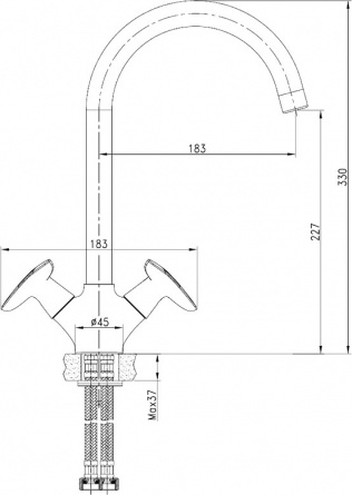 Смеситель Iddis Copter COPSBJ0i05 для кухонной мойки фото 6