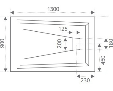 Поддон для душа Good Door Атриум 130x90 с ножками и экраном фото 5