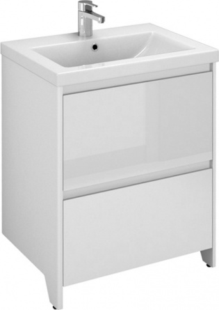 Мебель для ванной Velvex Klaufs 60.2Y белая, напольная фото 2