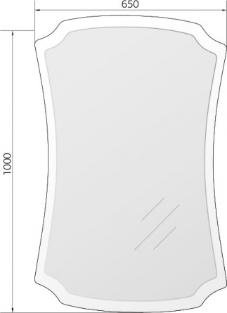 Зеркало Marka One Neoclassic 2 65 см фото 4