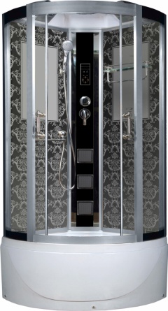 Душевая кабина Niagara Lux 7710B хром, черный фото 1
