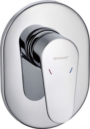 Смеситель Bravat Eler FB848238CP-RUS С ВНУТРЕННЕЙ ЧАСТЬЮ, для душа фото 1