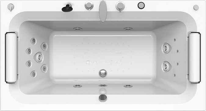 Акриловая ванна Radomir Хельга 1 Специальный Chrome 185x100 фото 1