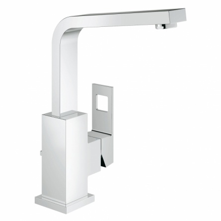 Смеситель для раковины Grohe Eurocube с донным клапаном и высоким изливом фото 1