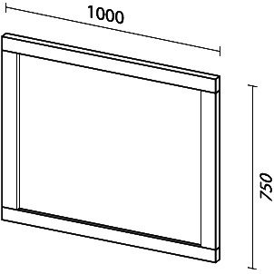 Зеркало Sanvit Кантри 100 фото 3
