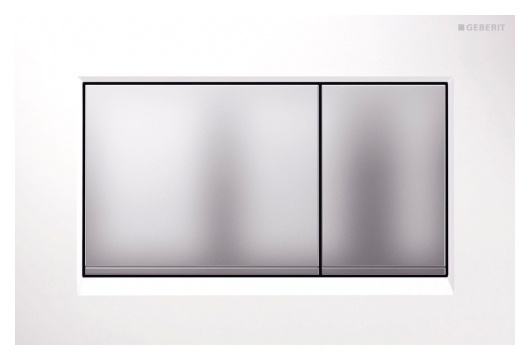 Кнопка смыва Geberit Sigma 30 115.883.KL.1 белый / хром матовый фото 1