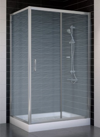 Душевой уголок Vegas Glass ZP+ZPV 110*70 07 02 стекло шиншилла, 110x70 фото 1