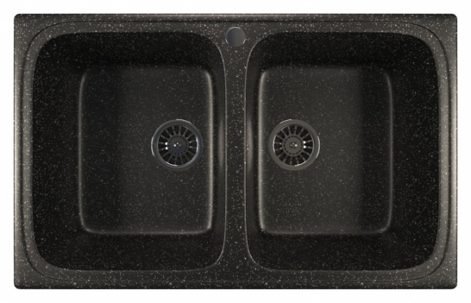 Мойка кухонная Mixline ML-GM23 черный фото 1