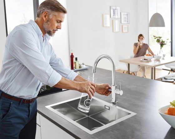 Смеситель Grohe Blue Home 31455000 с функцией фильтрации и газирования воды фото 3