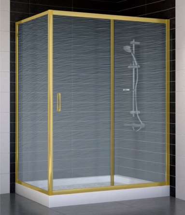 Душевой уголок Vegas Glass ZP+ZPV 140*80 09 02 стекло шиншилла, 140x80 фото 1