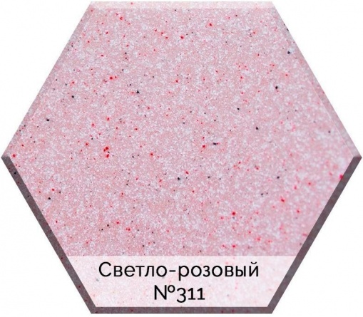 Смеситель AquaGranitEx C-1040 для кухонной мойки, светло-розовый фото 2
