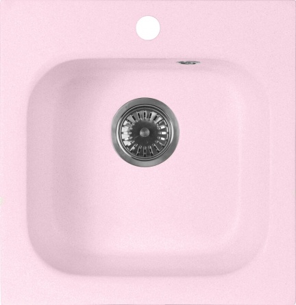 Мойка кухонная AquaGranitEx M-43 светло-розовая фото 1