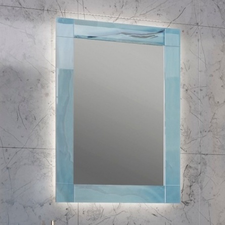 Зеркало Marka One Glass 60 blue marble фото 1