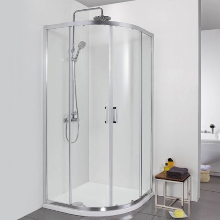 Душевой уголок Aquanet Alfa NAA2142 90х90х200 стекло прозрачное, профиль хром фото 1