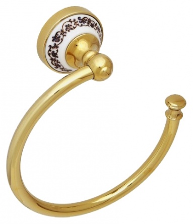 Полотенцедержатель Fixsen Bogema gold FX-78511G полукольцо фото 1