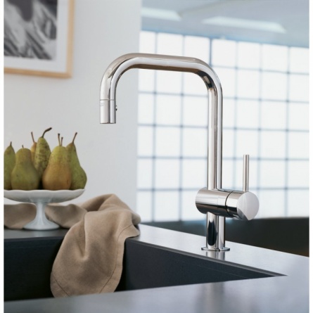 Смеситель для кухонной мойки Grohe Minta с U-изливом фото 3