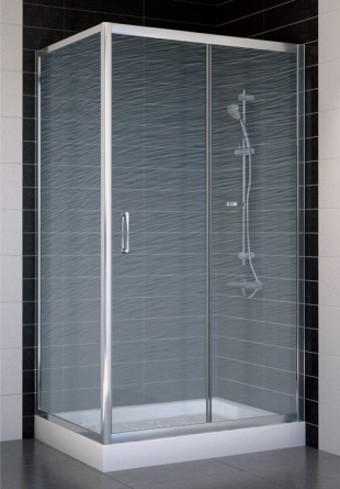 Душевой уголок Vegas Glass ZP+ZPV 100*70 08 02 стекло шиншилла, 100x70 фото 1