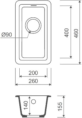 Мойка кухонная Iddis Tanto TU1B261i87 фото 3