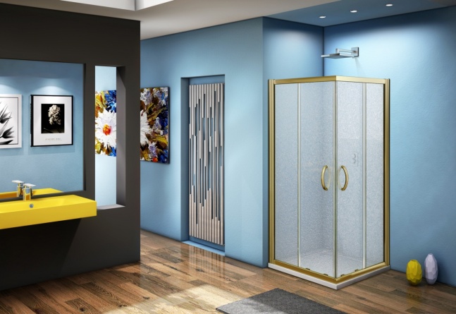 Душевой уголок Good Door Jazze CR-90-G-BR 90x90 фото 2
